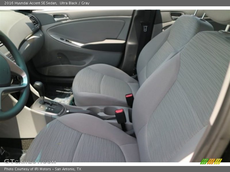 Ultra Black / Gray 2016 Hyundai Accent SE Sedan