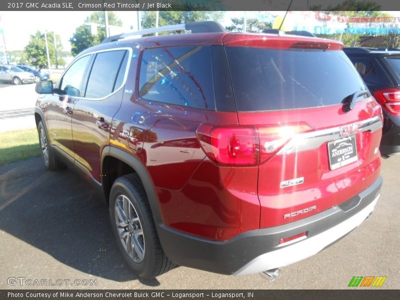 Crimson Red Tintcoat / Jet Black 2017 GMC Acadia SLE