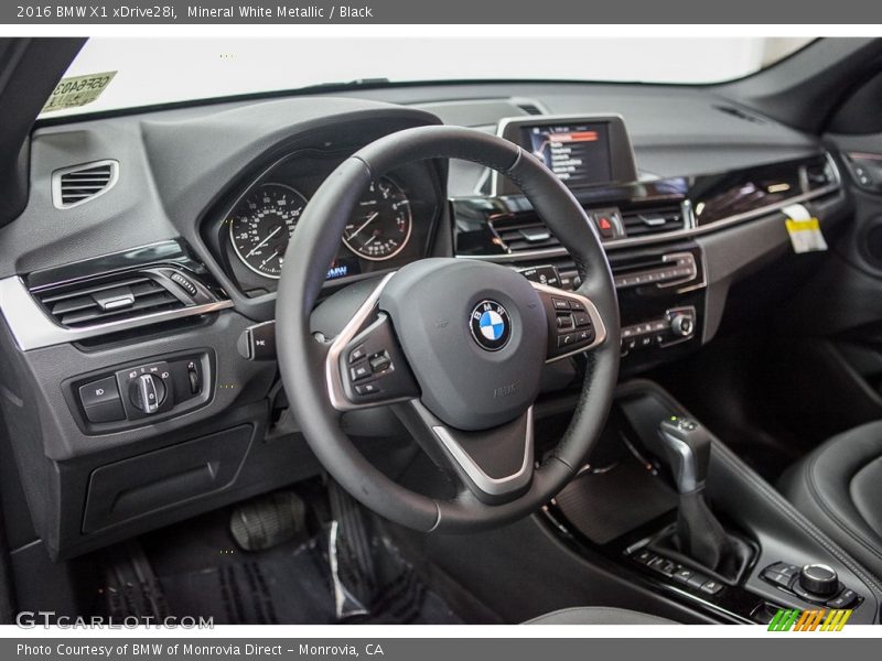 Mineral White Metallic / Black 2016 BMW X1 xDrive28i