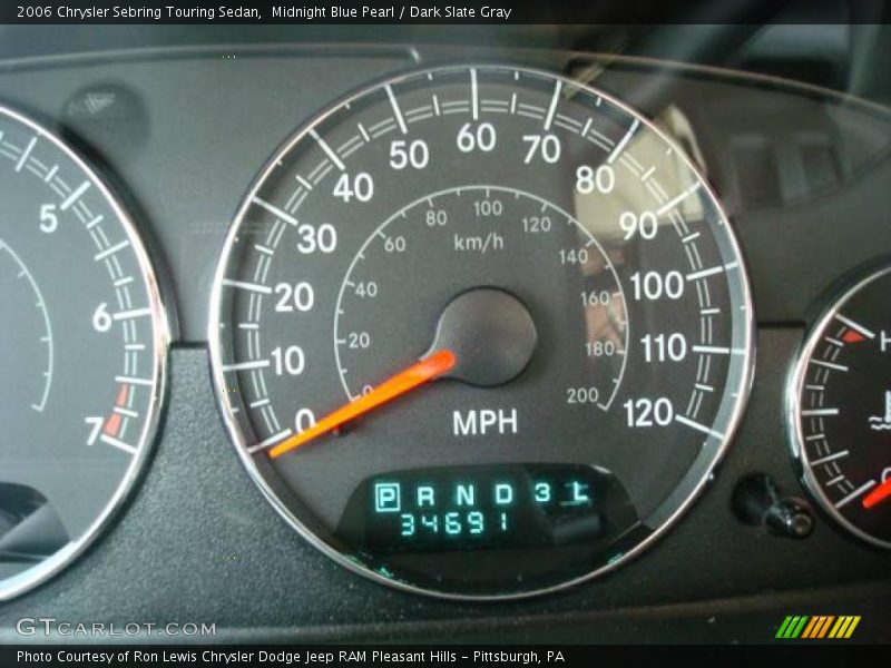 Midnight Blue Pearl / Dark Slate Gray 2006 Chrysler Sebring Touring Sedan