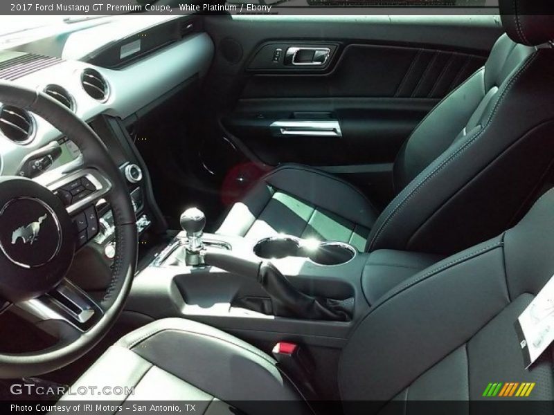 White Platinum / Ebony 2017 Ford Mustang GT Premium Coupe