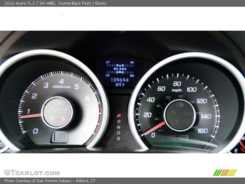 Crystal Black Pearl / Ebony 2010 Acura TL 3.7 SH-AWD