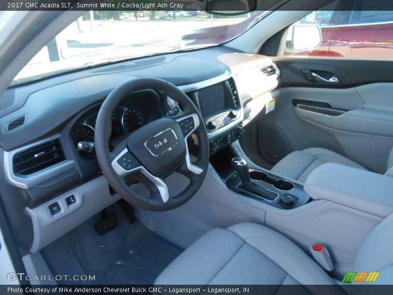 Summit White / Cocoa/Light Ash Gray 2017 GMC Acadia SLT