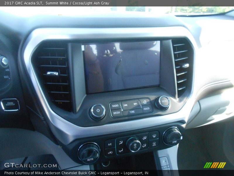 Summit White / Cocoa/Light Ash Gray 2017 GMC Acadia SLT
