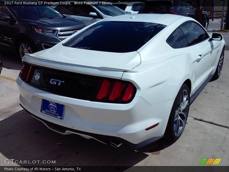 White Platinum / Ebony 2017 Ford Mustang GT Premium Coupe
