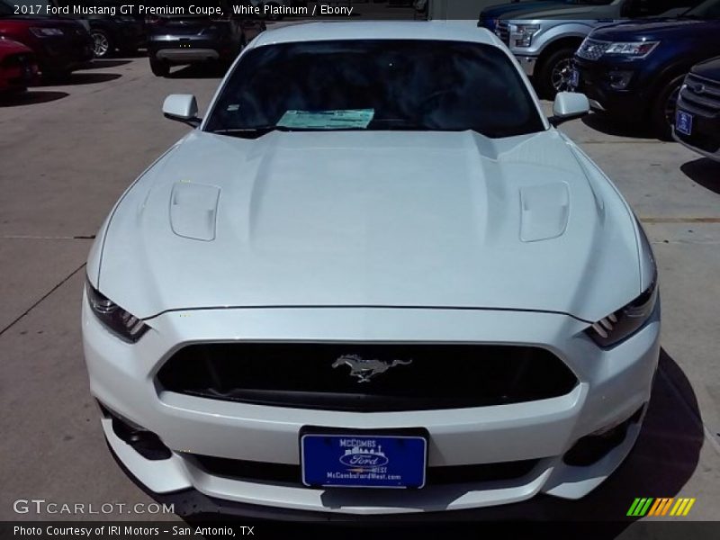 White Platinum / Ebony 2017 Ford Mustang GT Premium Coupe