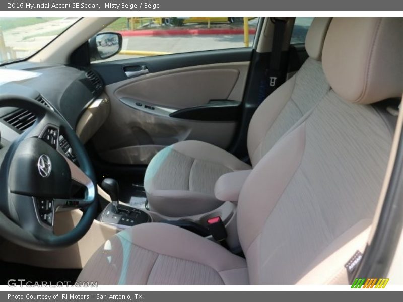 Misty Beige / Beige 2016 Hyundai Accent SE Sedan