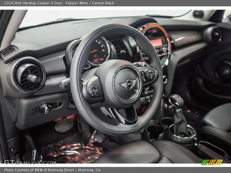 Pepper White / Carbon Black 2016 Mini Hardtop Cooper 4 Door