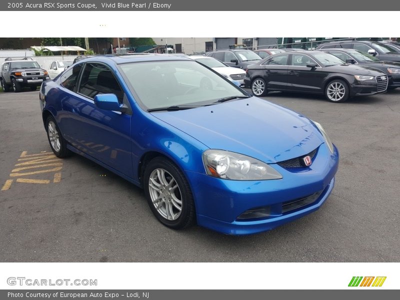 Vivid Blue Pearl / Ebony 2005 Acura RSX Sports Coupe