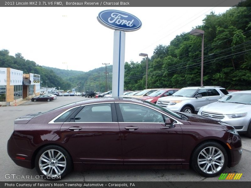 Bordeaux Reserve / Charcoal Black 2013 Lincoln MKZ 3.7L V6 FWD