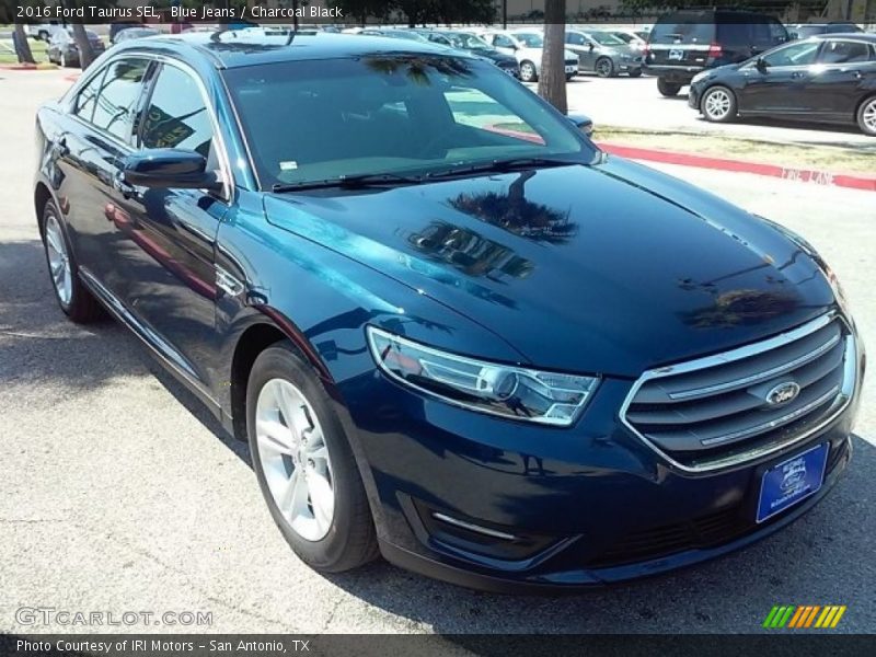Blue Jeans / Charcoal Black 2016 Ford Taurus SEL