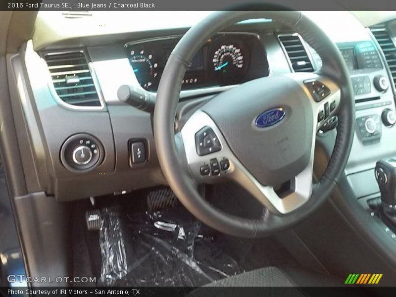 Blue Jeans / Charcoal Black 2016 Ford Taurus SEL