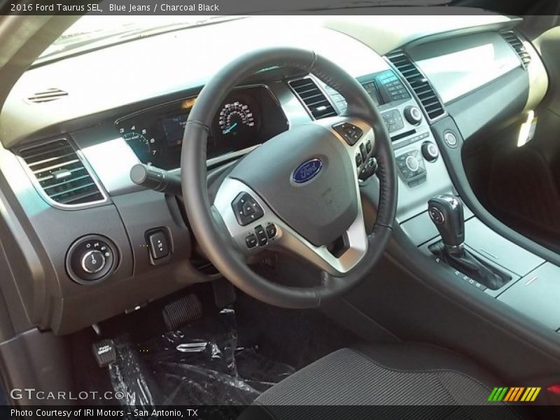 Blue Jeans / Charcoal Black 2016 Ford Taurus SEL