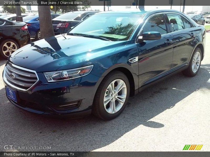 Blue Jeans / Charcoal Black 2016 Ford Taurus SEL