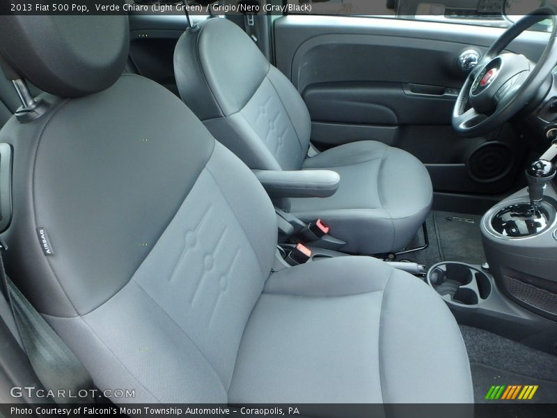 Verde Chiaro (Light Green) / Grigio/Nero (Gray/Black) 2013 Fiat 500 Pop