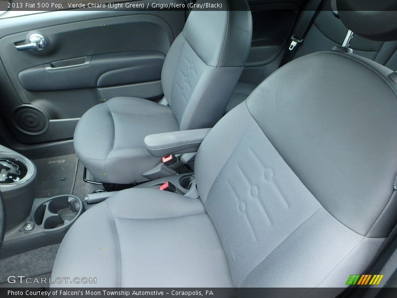Verde Chiaro (Light Green) / Grigio/Nero (Gray/Black) 2013 Fiat 500 Pop
