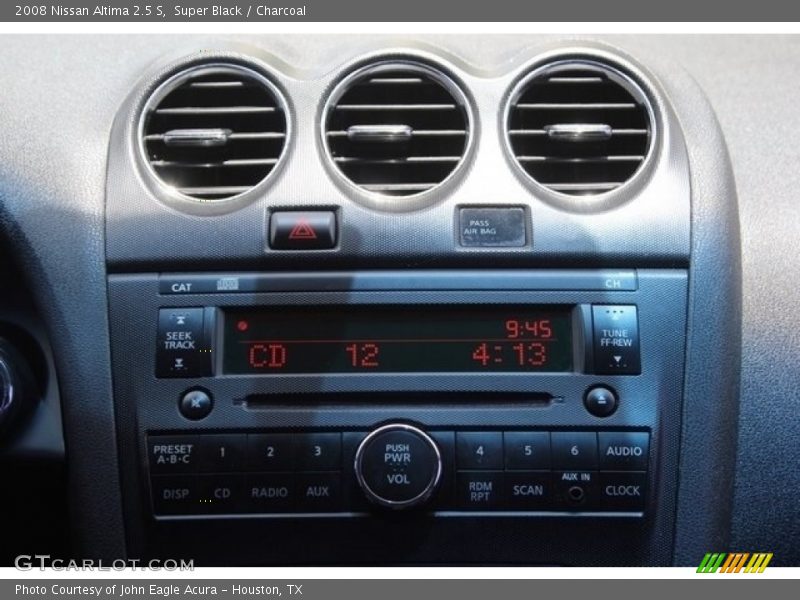 Super Black / Charcoal 2008 Nissan Altima 2.5 S