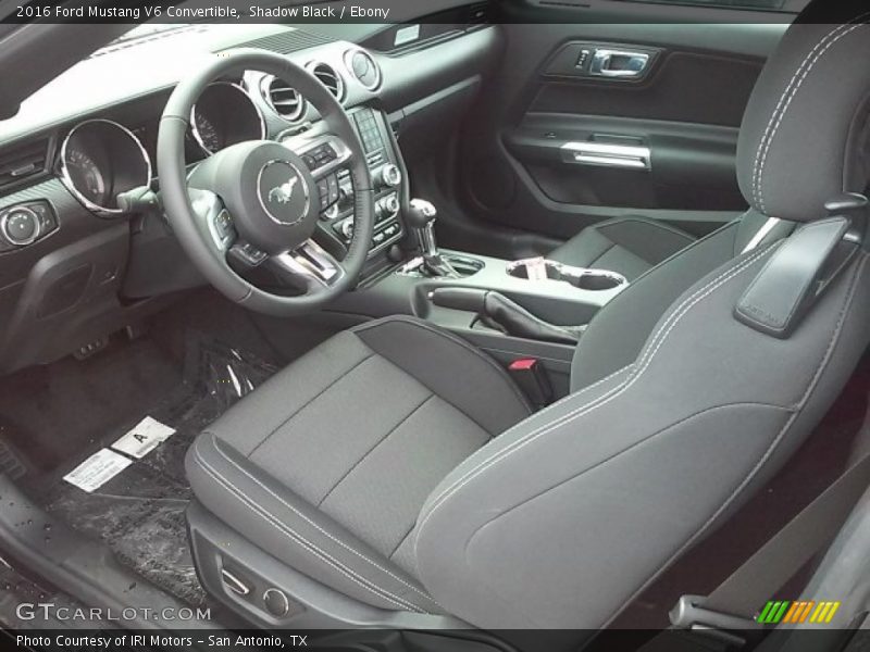  2016 Mustang V6 Convertible Ebony Interior