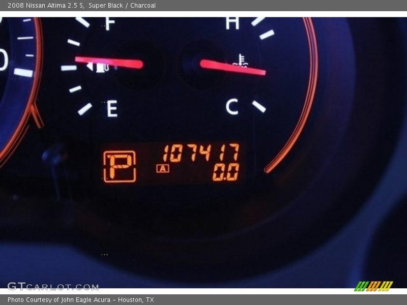 Super Black / Charcoal 2008 Nissan Altima 2.5 S