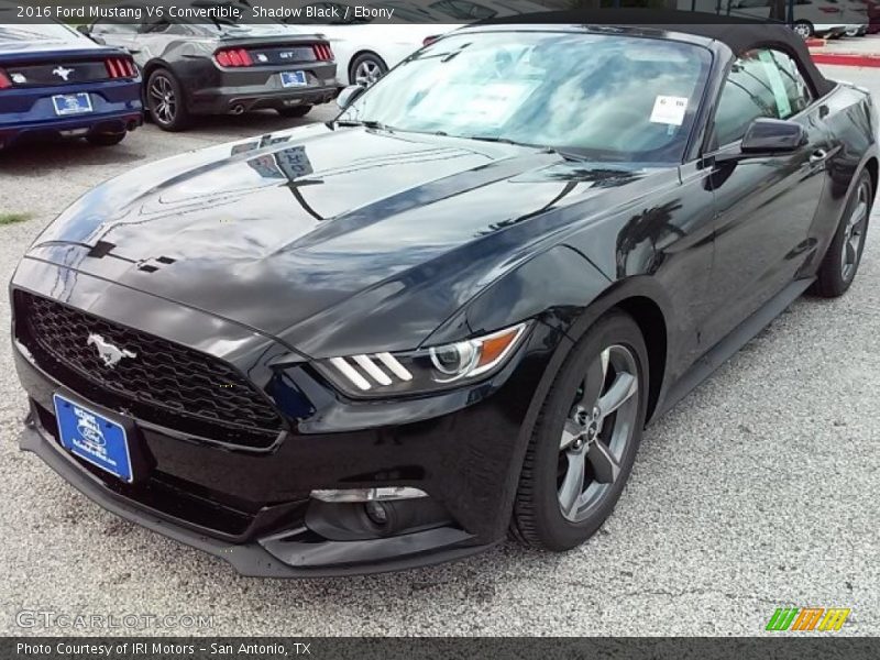 Shadow Black / Ebony 2016 Ford Mustang V6 Convertible