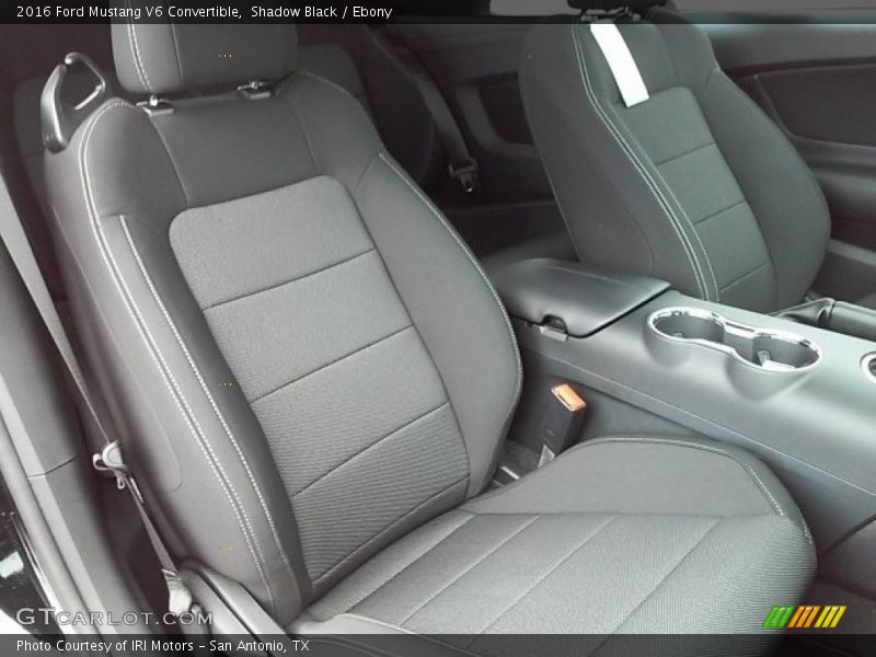 Front Seat of 2016 Mustang V6 Convertible