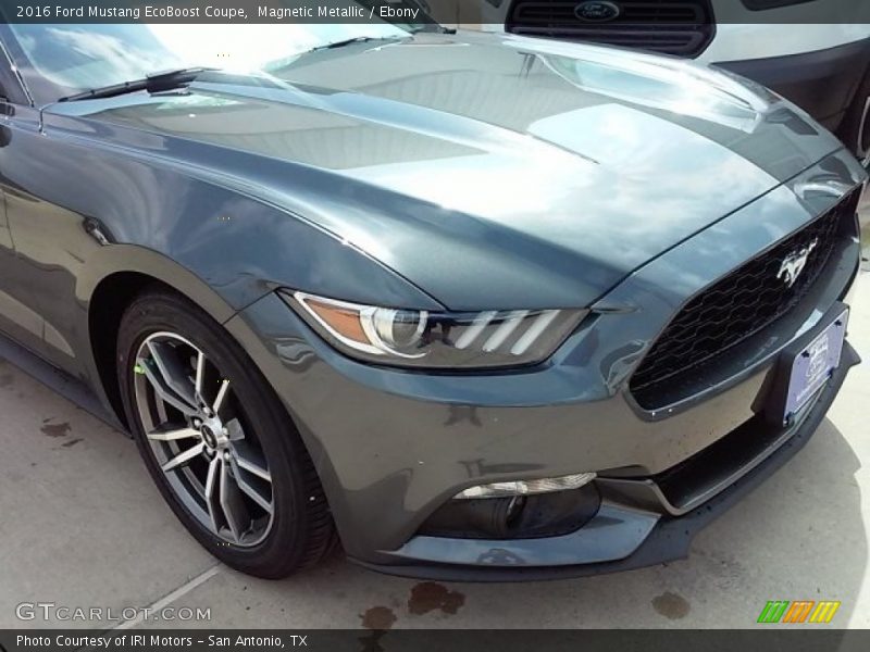 Magnetic Metallic / Ebony 2016 Ford Mustang EcoBoost Coupe