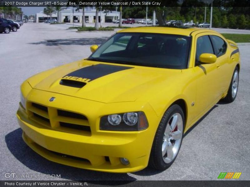 Detonator Yellow Clearcoat / Dark Slate Gray 2007 Dodge Charger SRT-8 Super Bee