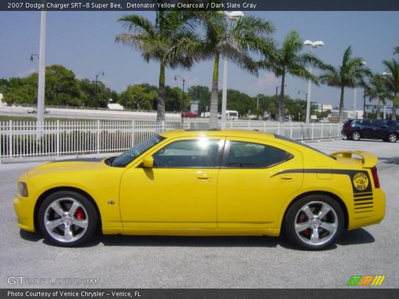 Detonator Yellow Clearcoat / Dark Slate Gray 2007 Dodge Charger SRT-8 Super Bee