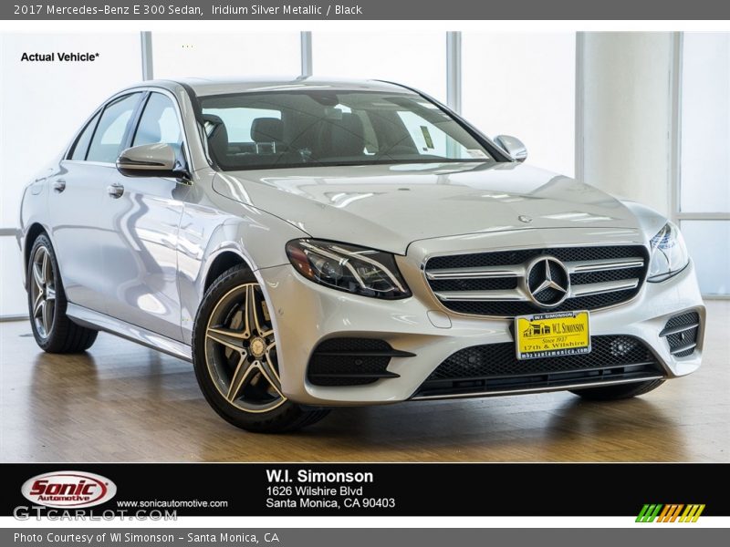 Iridium Silver Metallic / Black 2017 Mercedes-Benz E 300 Sedan