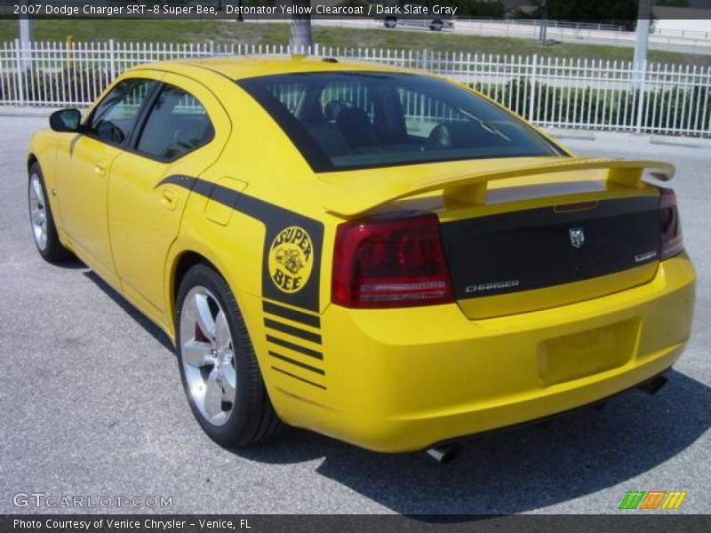 Detonator Yellow Clearcoat / Dark Slate Gray 2007 Dodge Charger SRT-8 Super Bee