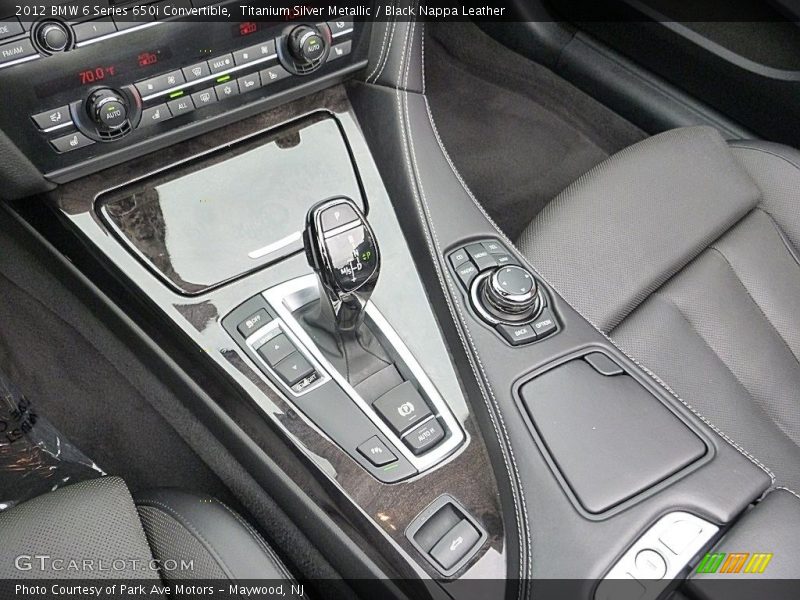 Titanium Silver Metallic / Black Nappa Leather 2012 BMW 6 Series 650i Convertible