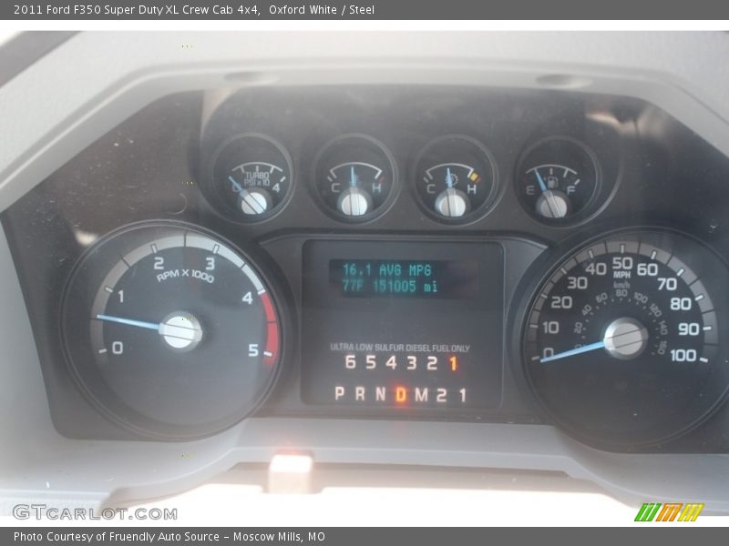 Oxford White / Steel 2011 Ford F350 Super Duty XL Crew Cab 4x4