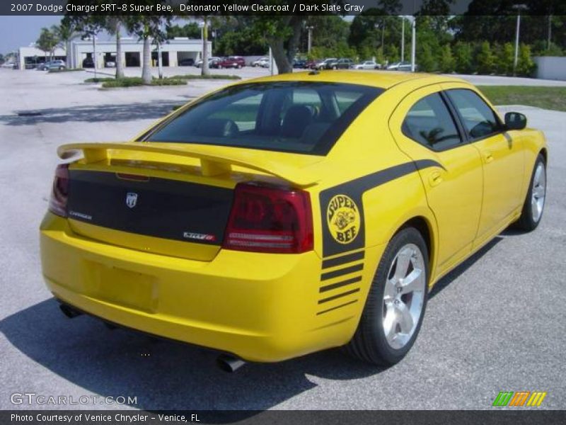 Detonator Yellow Clearcoat / Dark Slate Gray 2007 Dodge Charger SRT-8 Super Bee