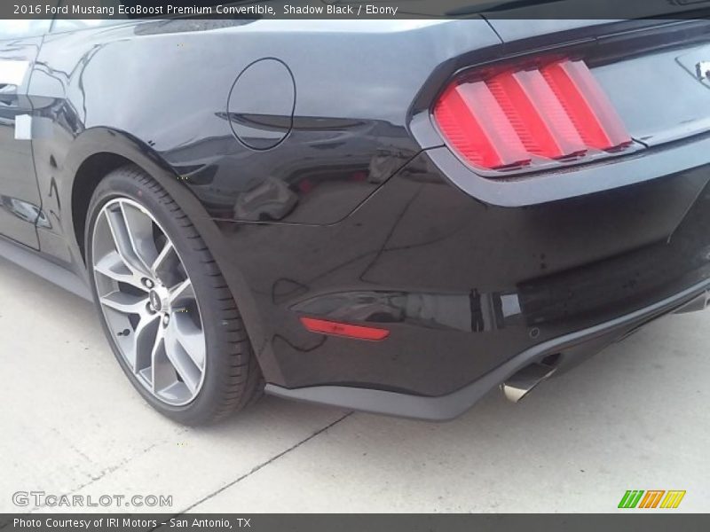 Shadow Black / Ebony 2016 Ford Mustang EcoBoost Premium Convertible