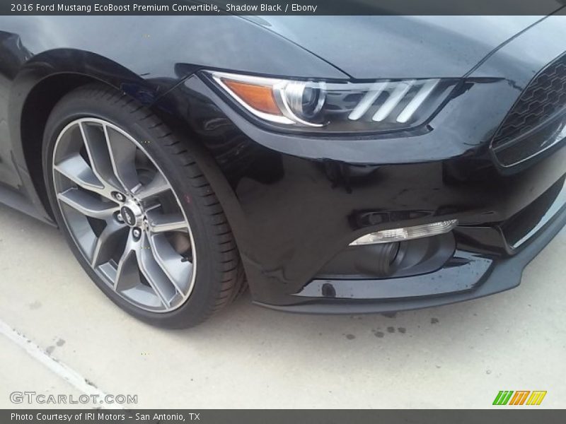 Shadow Black / Ebony 2016 Ford Mustang EcoBoost Premium Convertible