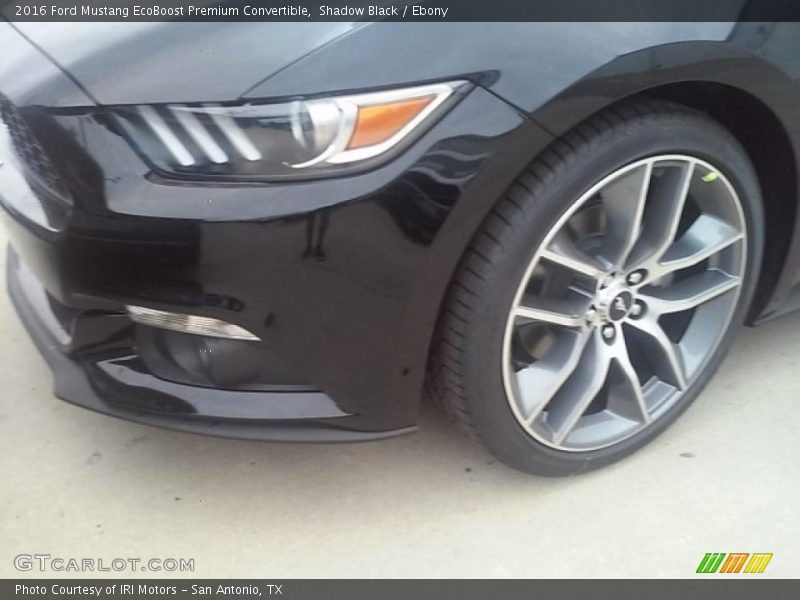 Shadow Black / Ebony 2016 Ford Mustang EcoBoost Premium Convertible