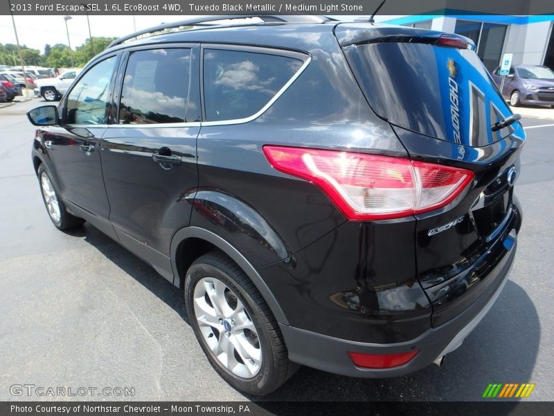 Tuxedo Black Metallic / Medium Light Stone 2013 Ford Escape SEL 1.6L EcoBoost 4WD