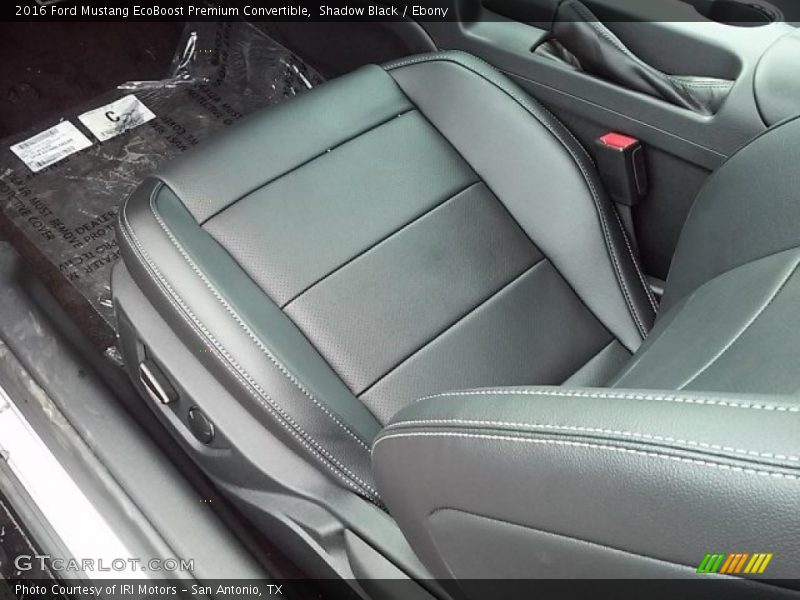 Shadow Black / Ebony 2016 Ford Mustang EcoBoost Premium Convertible