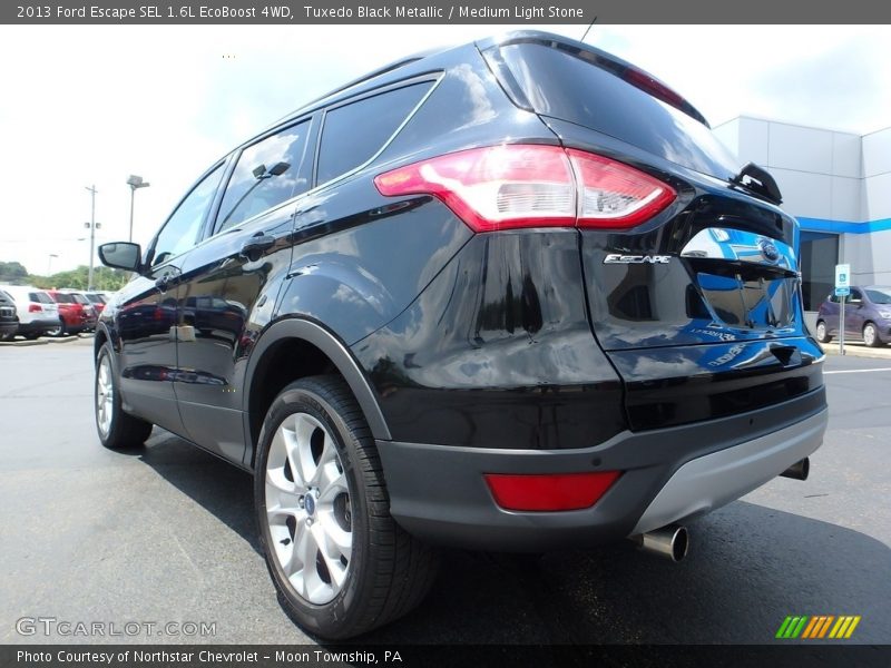 Tuxedo Black Metallic / Medium Light Stone 2013 Ford Escape SEL 1.6L EcoBoost 4WD