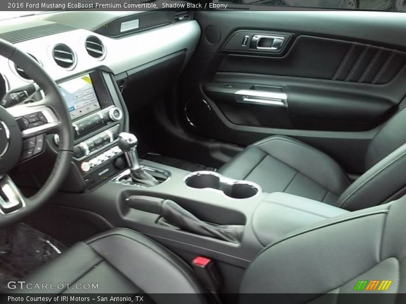 Shadow Black / Ebony 2016 Ford Mustang EcoBoost Premium Convertible
