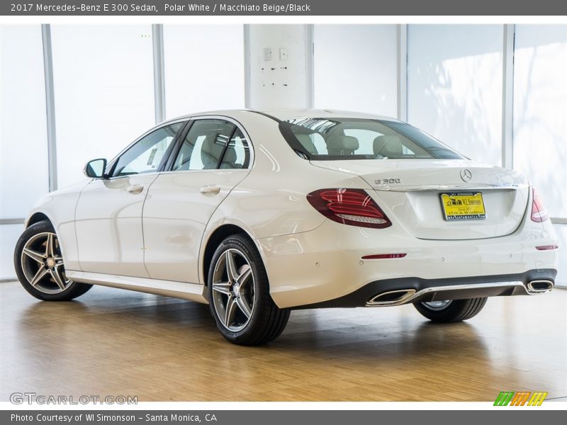 Polar White / Macchiato Beige/Black 2017 Mercedes-Benz E 300 Sedan