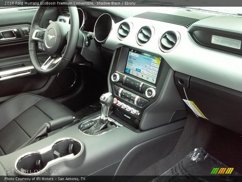 Shadow Black / Ebony 2016 Ford Mustang EcoBoost Premium Convertible