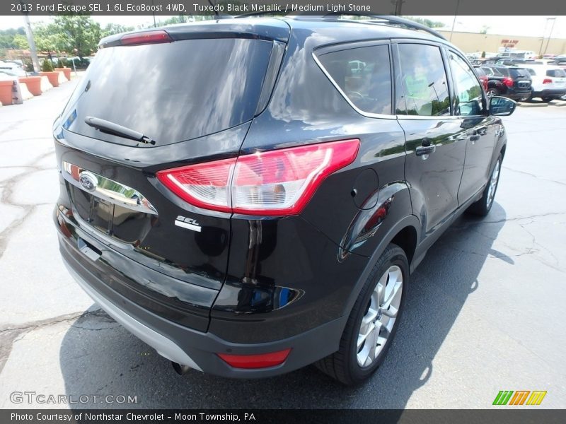 Tuxedo Black Metallic / Medium Light Stone 2013 Ford Escape SEL 1.6L EcoBoost 4WD