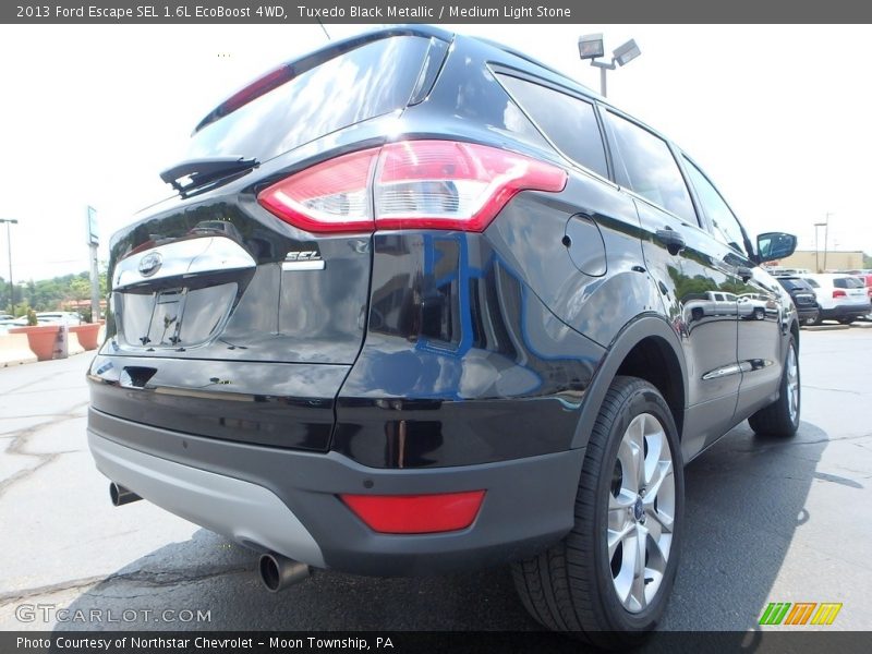 Tuxedo Black Metallic / Medium Light Stone 2013 Ford Escape SEL 1.6L EcoBoost 4WD