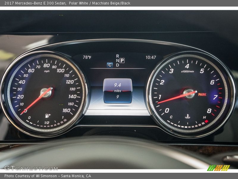 Polar White / Macchiato Beige/Black 2017 Mercedes-Benz E 300 Sedan