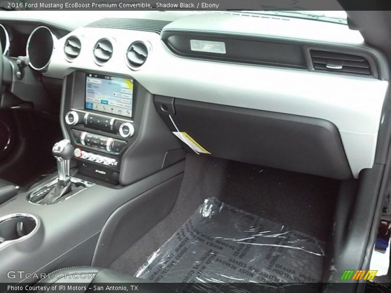 Shadow Black / Ebony 2016 Ford Mustang EcoBoost Premium Convertible