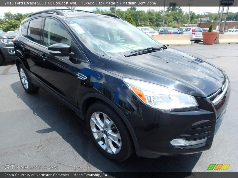 Tuxedo Black Metallic / Medium Light Stone 2013 Ford Escape SEL 1.6L EcoBoost 4WD