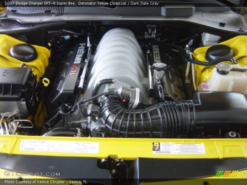 Detonator Yellow Clearcoat / Dark Slate Gray 2007 Dodge Charger SRT-8 Super Bee