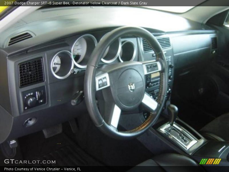 Detonator Yellow Clearcoat / Dark Slate Gray 2007 Dodge Charger SRT-8 Super Bee