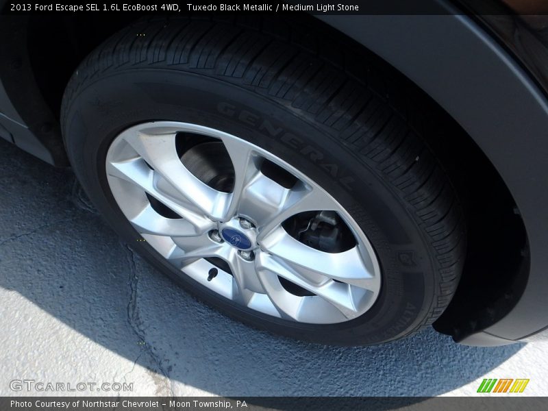 Tuxedo Black Metallic / Medium Light Stone 2013 Ford Escape SEL 1.6L EcoBoost 4WD